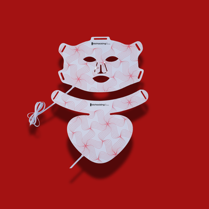 Kit Lumiwell Glow - 3 en 1 -  Máscara LED Facial, Cuello & Escote